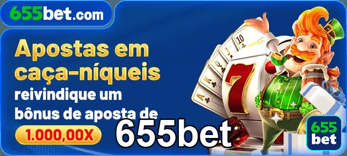 Personagem de caça-níqueis da 655bet em oferta de bônus.